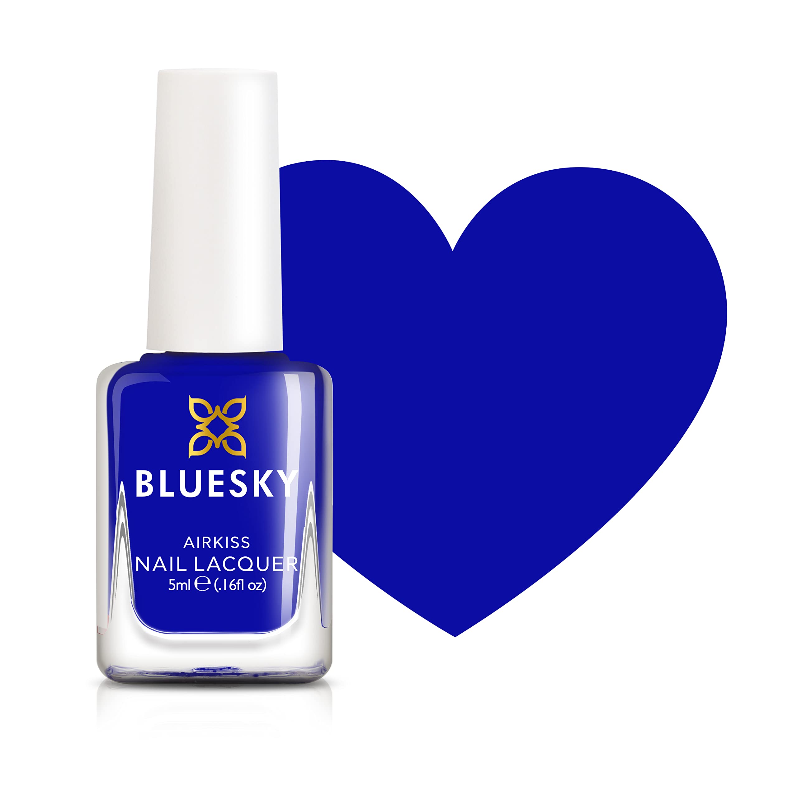 Bluesky Kids Nail Varnish – BOOM, Blue. Easy Peel-off, Non-Toxic, Water- based, Odour-free Nail Polish for Kids, 5ml