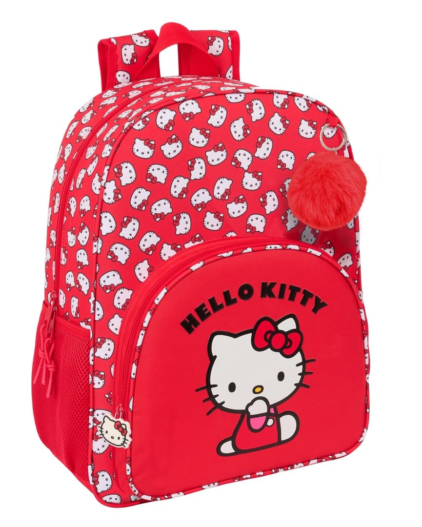 Mochila Escolar Safta Hello Kitty: Cómoda y Versátil para Niños