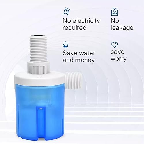 Miniatura 20 de Válvula de flotador 3/4 "entrada lateral macho válvula de control automático de nivel de agua para tanques, torres, piscinas, canales, acuarios