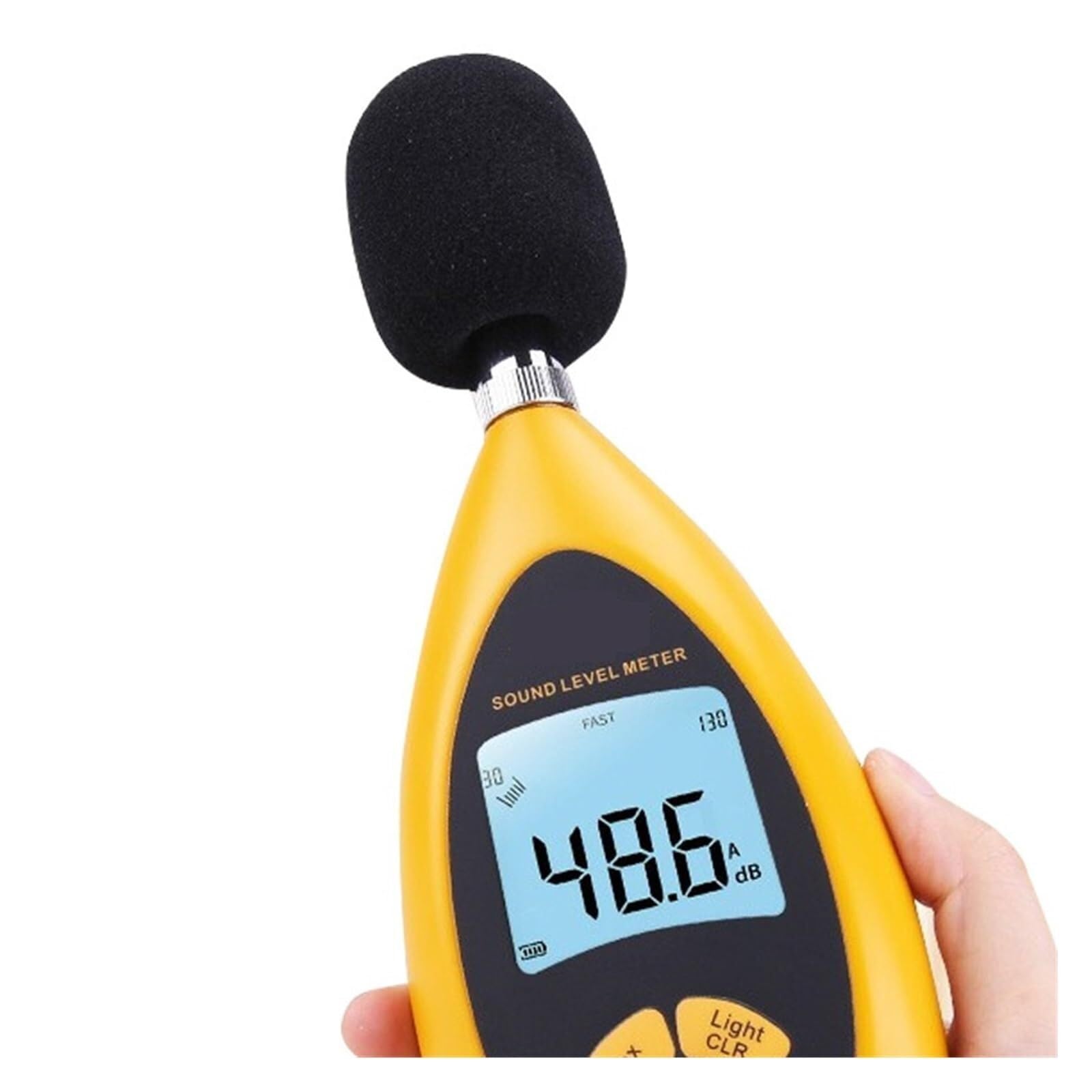 sonómetro, Probador de medidor nivel sonido ruido digital portátil