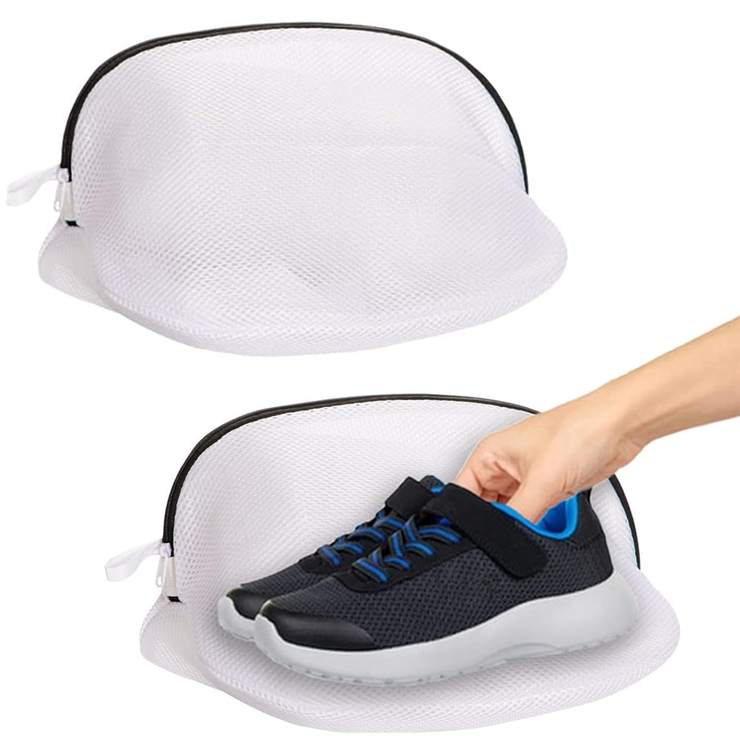 Sacca Lavascarpe Per Lavatrice - Anti-Deformazione Con Cerniera Nascosta, Riutilizzabile E Protettiva - Foto 10