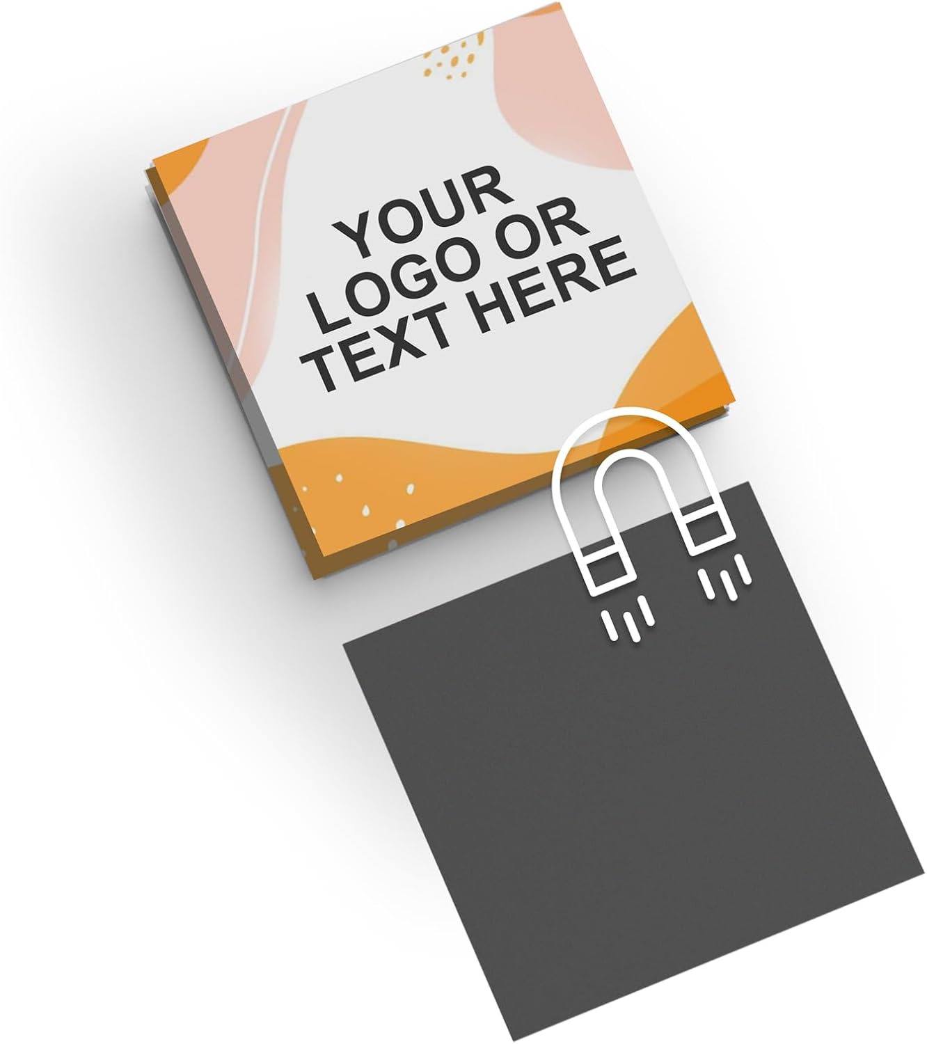 GotPrint Custom Square Magnet 4x4, Photo and Text, 17 Pt Magnet, High Gloss Coating, Design Your Own, Custom Fridge Decor, Wedding Favors, Pet and Family Pictures, Durable, 3x3, 250 Qty