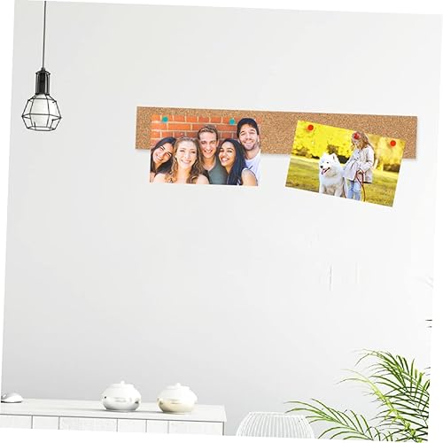 Miniatura 4 de Veemoon Tableros de corcho, 3 piezas, autoadhesivos, decoración de oficina, tablero de corcho, tablero de anuncios de corcho, tira de tablón de