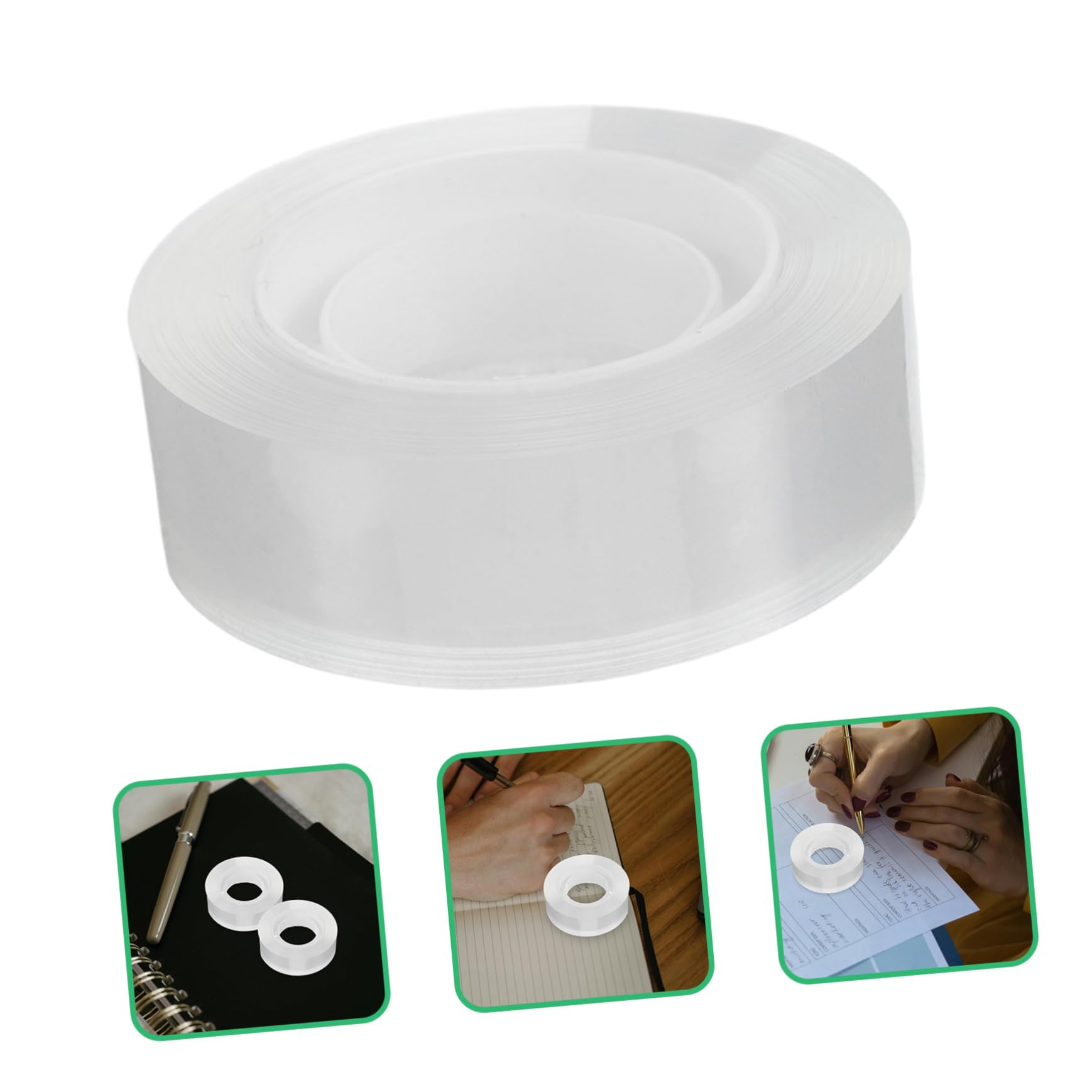Operitacx Nastro Adesivo Trasparente 48 Pezzi, Dispenser Tape per Ufficio | Pezzi di Ricarica Trasparenti, Household Adhesive Tape per Casa e Scuola, Back To School Party