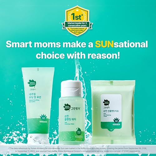 Miniatura 3 de GREEN FINGER 30 pañuelos de limpieza solar suave (6 paquetes de 5), toallitas suaves para bebés para piel sensible, elimina el protector solar