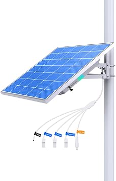 LINOVISION 100W 5-in-1 Solar PoE System Built in Battery & MPPT Controller