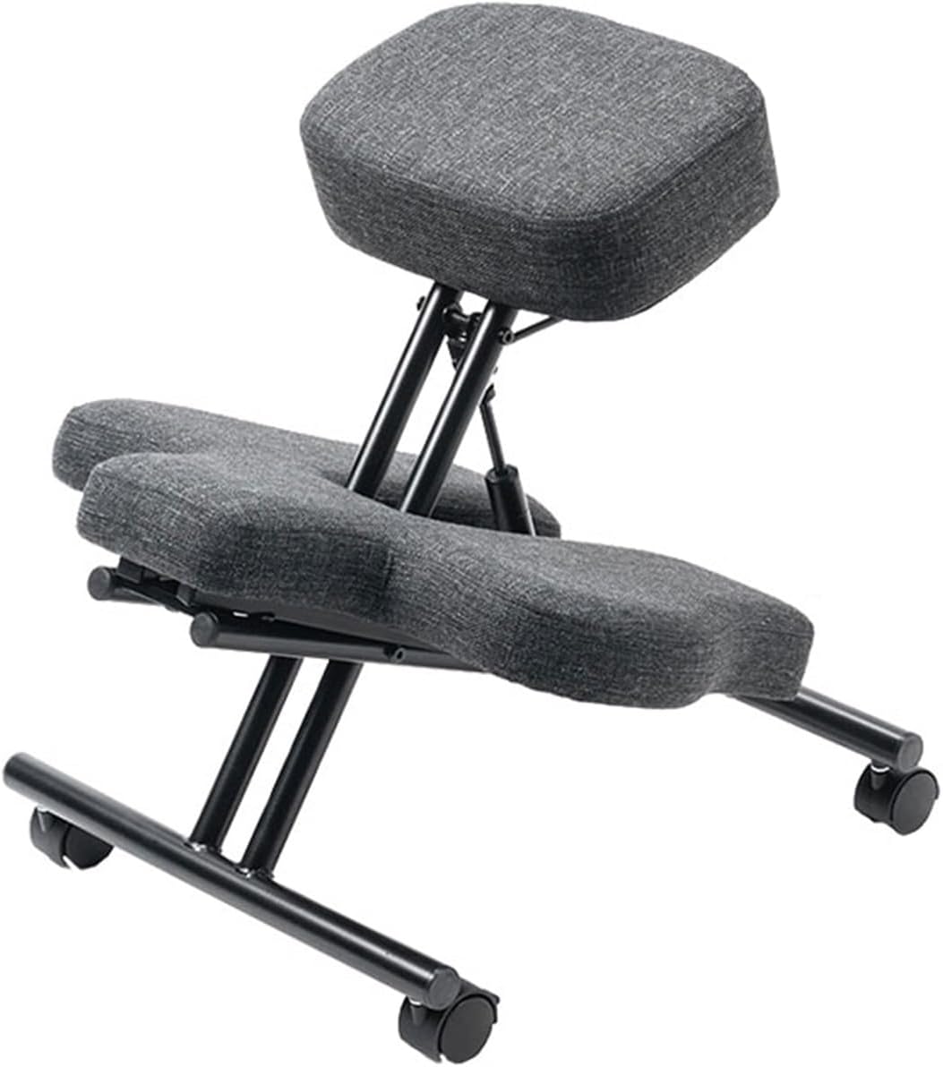 Neeling Stool for Office Chairs,Ergonomic Kneeling Chair,Height Adjustable Stool,for Back Neck Pain Relief Improvement(Color 1)