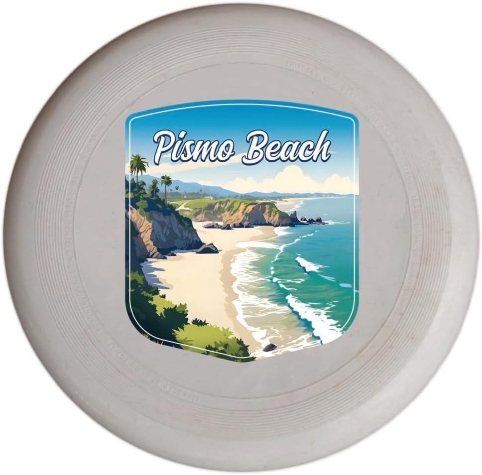 Pismo Beach California Shoreline Design Souvenir Flying Disc 4-Pack