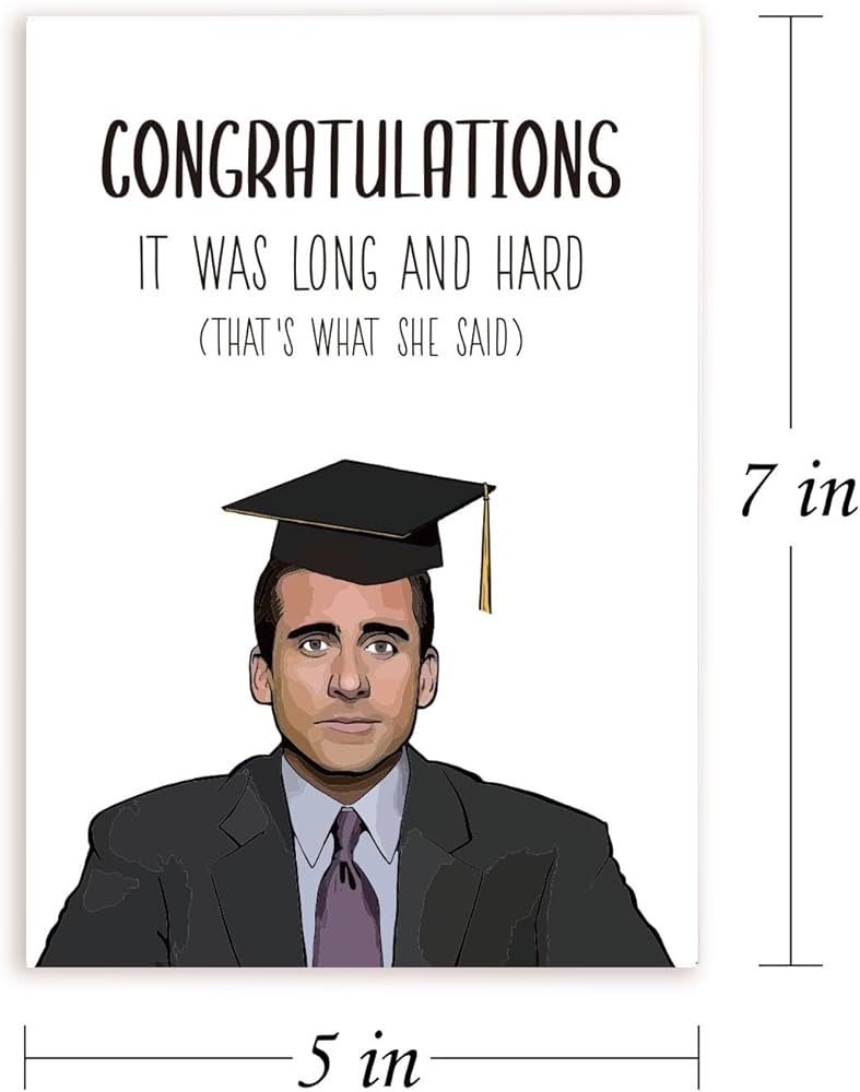 Amazon.com : HEALSLA Funny College Graduation Card, Naughty Congratulations Card for High School College Grad, Class of 2024, Cute Appreciation Card for Classmates, Michael Scott Congrats Card : Office Products amazon-com-healsla-funny-college-graduation-card-naughty-congratulations-card-for-high-school-college-grad-class-of-2024-cute-appreciation-card-for-classmates-michael-scott-congrats-card-office-products