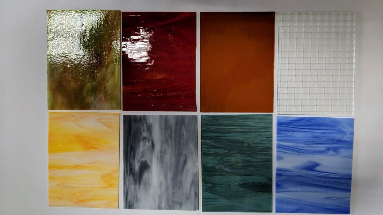 Stained Glass Variety Pack 6"x8" - 8 sheets