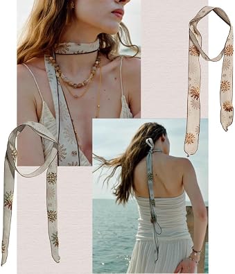 Bohemian Linen Crossbody Bag for Women,Casual Hobo Bags with Flower Patterns/Braided Tassel Shoulder Straps
