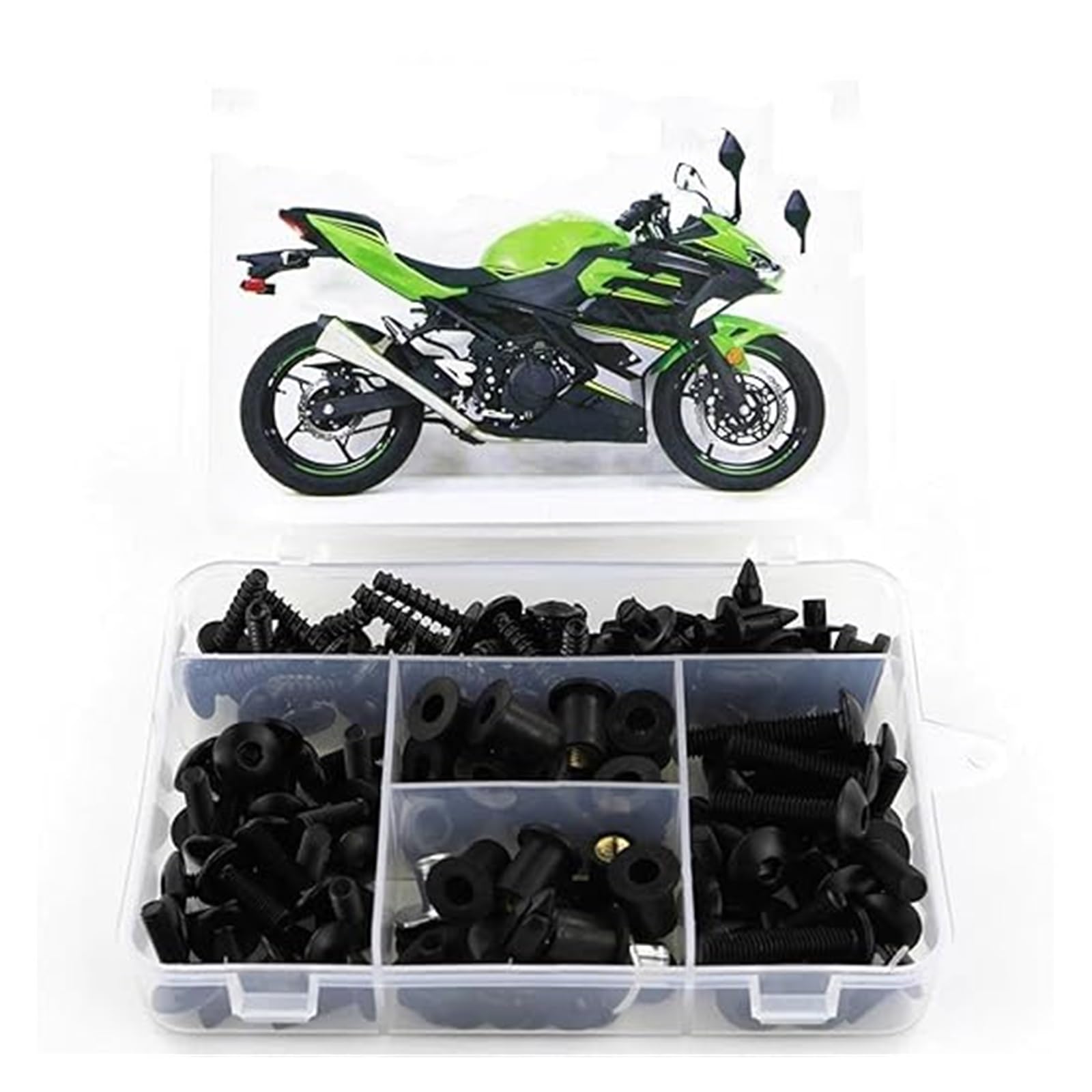 For Kawasaki For Ninja 400 2018-2024 Clips Nuts Bodywork Screws Motorcycle Fairing Windshield Bolts Kit Full Fairing Bolts Kit