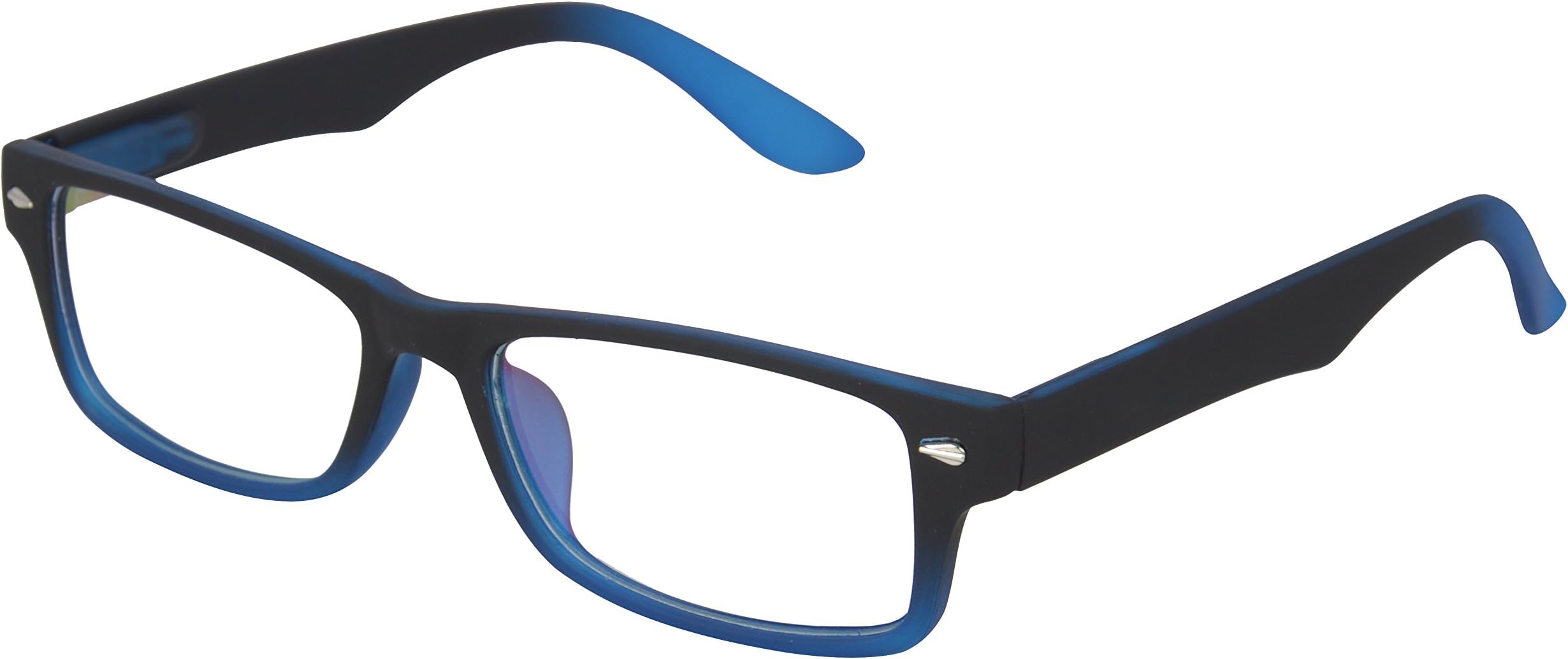 Faddish Rimmed Rectangular Spectacle Frame With Case (BO50BBLTRT)