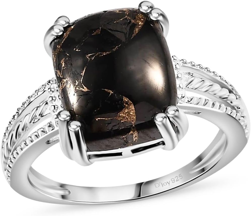 SHOP LC DELIVERING JOY 925 Sterling Silver Gemstones Ring for Women Jewelry Birthday Christmas Gifts for Women