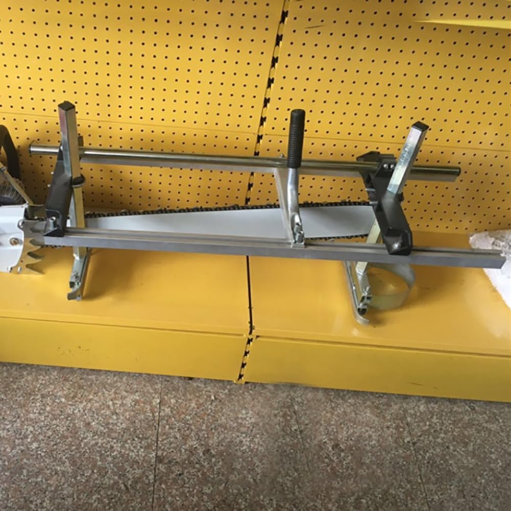 Kit de fresado de motosierra de 24 y 36 pulgadas, barra guía de madera, corte de acero y aluminio, herramientas de sierra de cadena portátil (24 pulgadas)