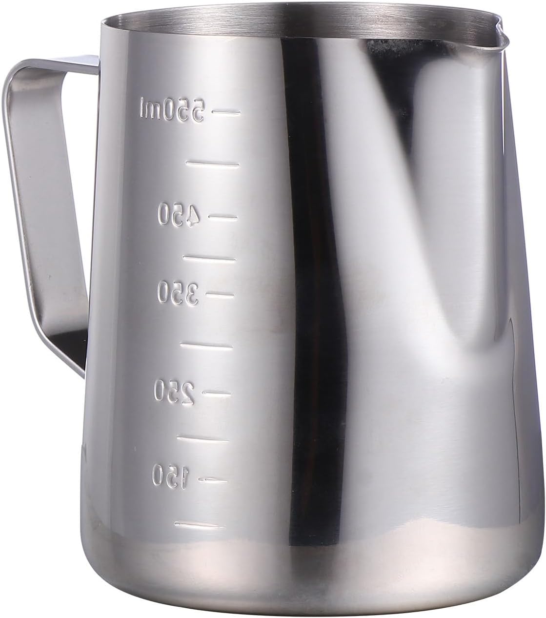 Stainless Steel Measuring Cup 550ml with Handle Scaled Liquid Measuring Cup Milk Coffee Pitcher for Baking and Kitchen Use