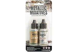 Adirondack Metallic Mixatives, Alcohol Ink, Gold, 1/2 Ounce