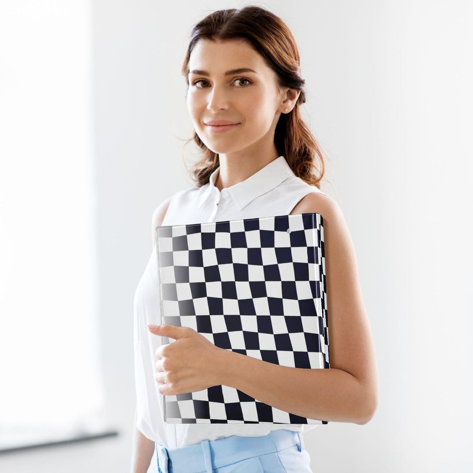 Raccoglitore per materiale scolastico da 1-1/2 pollici, colore bianco e