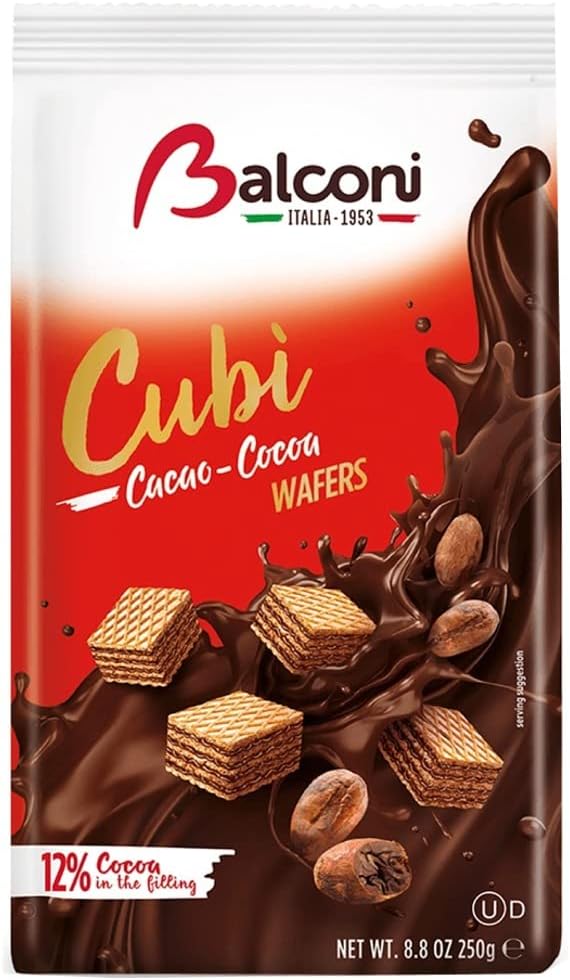 Balconi Cube Chocolate Wafer 250 g