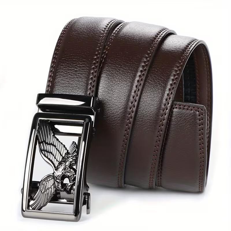 Image of WildHorn Men's Genuine Leather Belt for Men| Premium Auto-Lock Buckle | Adjustable up to 48 inch | Formal & Casual Wear | Micro-Adjust Fit | Stylish Gift Box Included