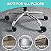 Replacement Office Chair Wheels, Caster Desk Chair Wheels, Rolling Wheels for Office Chair, Chair Rollers Casters, Chair Casters for Hardwood Floors, 5 Set Chair Casters Safe for All Floors.