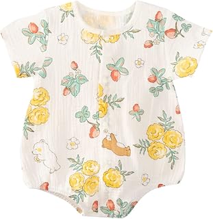 Big Boys Summer Clothes Short Sleeve Romper Infant Onesie Bodysuit Jumpsuit Outfits Chickpea Baby Clothes