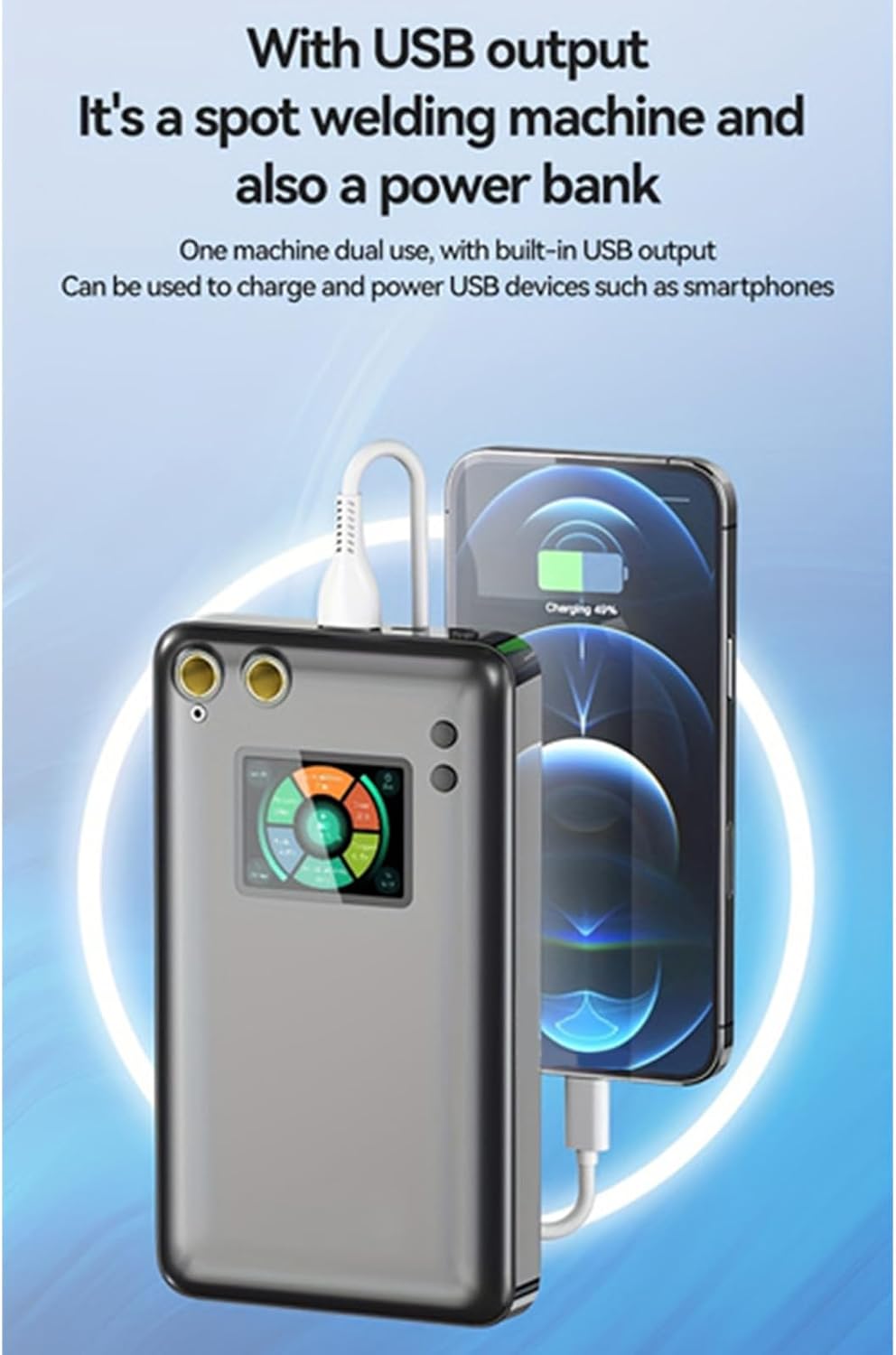 Spots Welder Handheld Portable Spots Welding Machine For 0.2mm Strips 18650 Battery Spots Welder 5000/11000mah