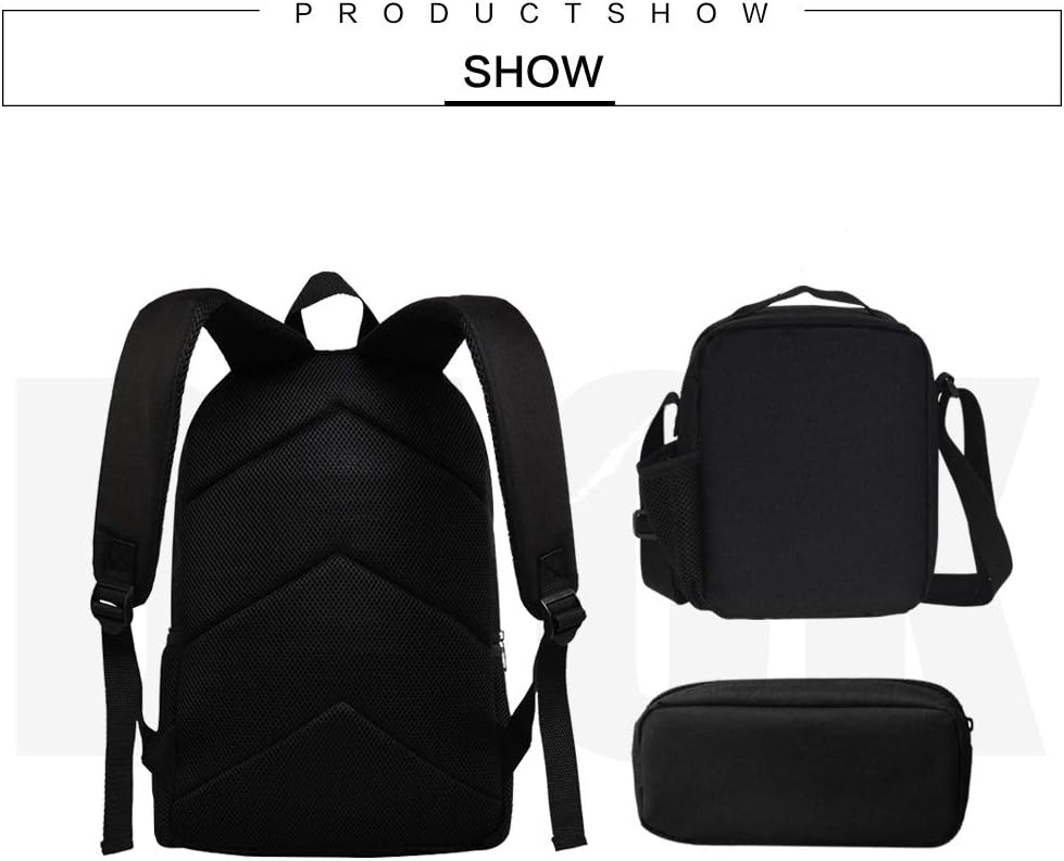 School Backpack, 3D Print Dolphin Pattern 17 Inch Bookbag with Pencil Bag