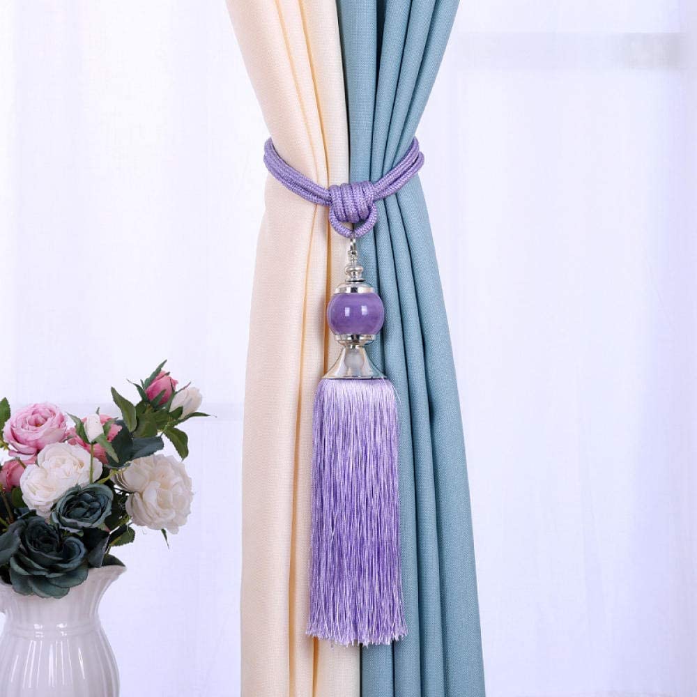 Embrasses de Rideaux à Pompons, Sangles Corde Rideau, Attaches en, Boucles, décorations Boule suspendues