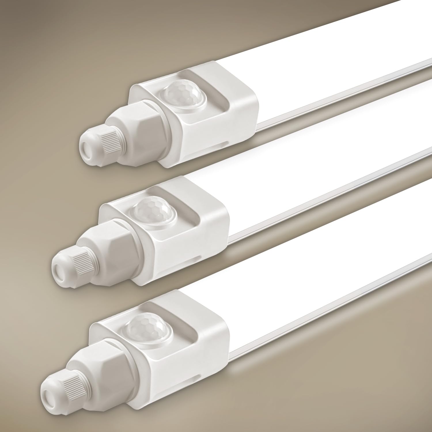 Tobeter LED Feuchtraumleuchte, LED Feuchtraumlampe im Reihenschaltung, IP65 Wasserfest Werkstattlampe für Keller Garage Feuchtraum