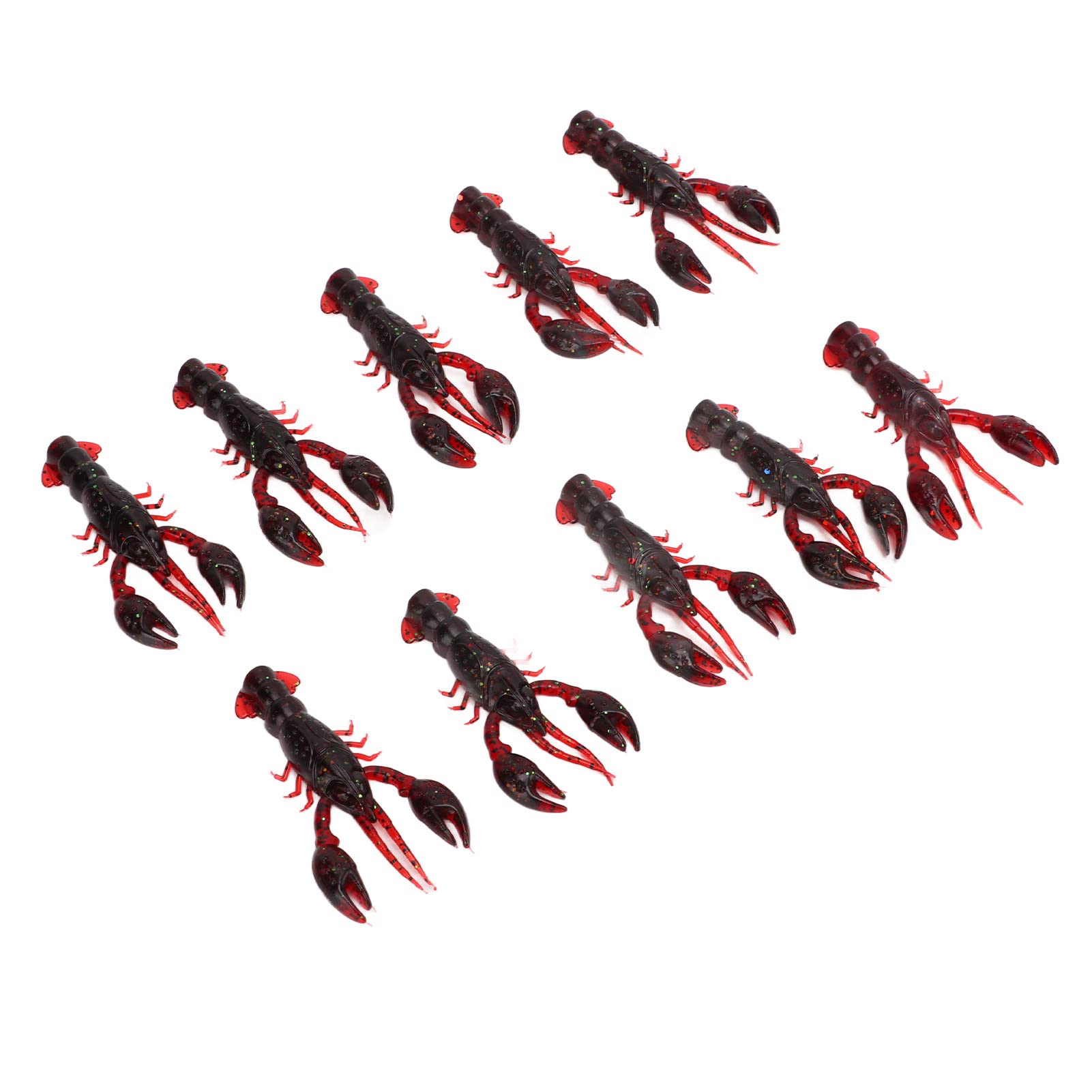Señuelos de Pesca, 10 Piezas de Señuelo de Pesca Blando, Cebo Blando de Cangrejo, 10 Piezas de Señuelo de Pesca Blando, Cebo de Cangrejo, Cebos de Señuelo Blandos Artificiales de