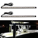 Botepon Navigation Lights for Boats led, Adhesive Install Boat Interior Light, Deck Lights for Night Fishing, IP67 Waterproot for for Pontoon, Bass, Dinghy, Kayak Jon Boat, White