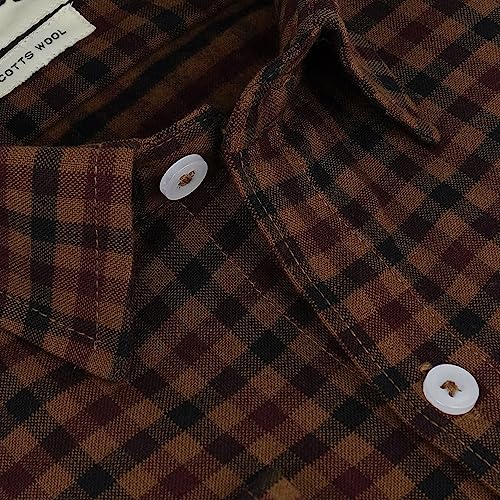 Image of GHPC Cottswool Winter Wear Woolen Gun Club Checks Full Sleeves Regular Fit Formal Shirt for Men