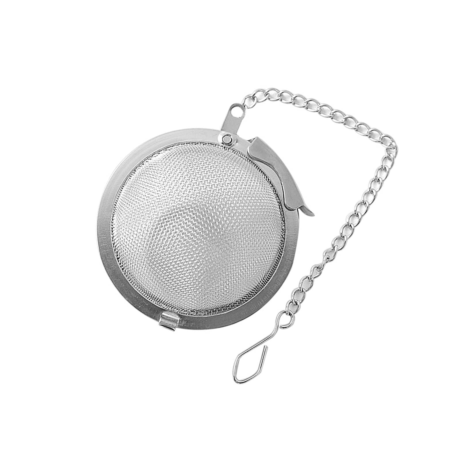 Colador de té reutilizable de acero inoxidable, infusor de malla, filtro de bola de té con colador de cadena para taza, tetera, utensilios de cocina (B)