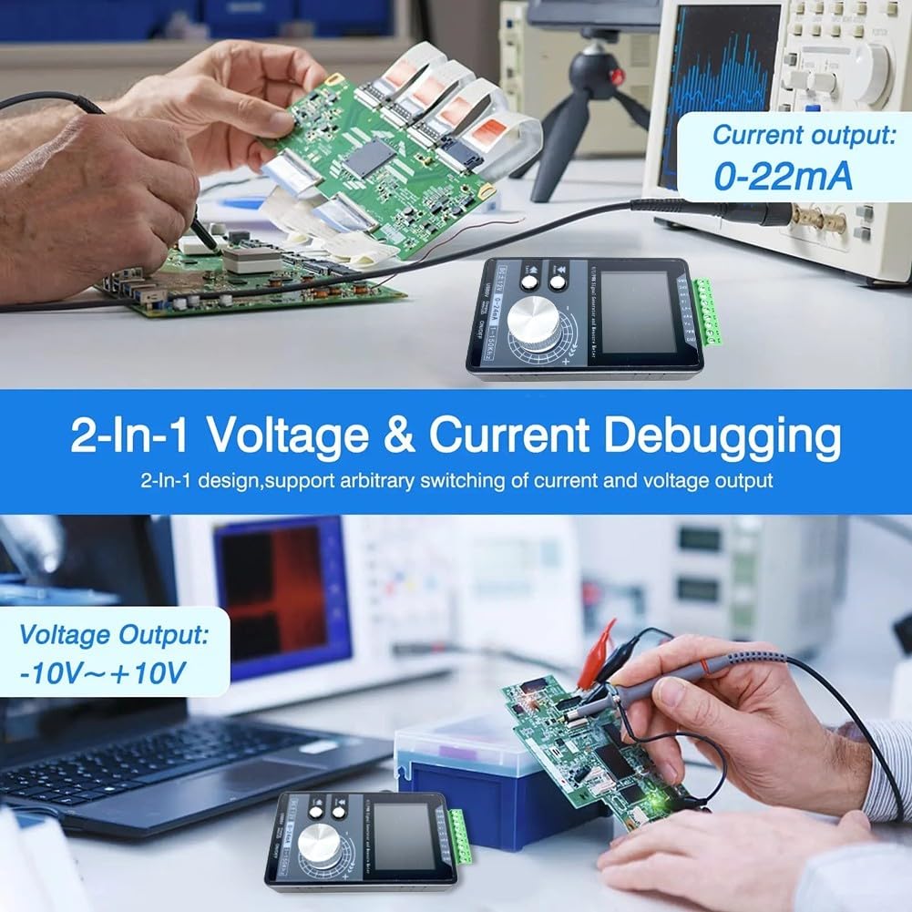 Generatore di segnale tenuto in mano compatto con per fonte di corrente regolabile dell'uscita 1020mA/420mA di PWM