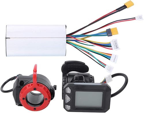 Alomejor E Motor Controller 24V 250W Scoooter eléctrico Kit de controlador de pantalla del motor con panel de pantalla LCD (controlador + acelerador
