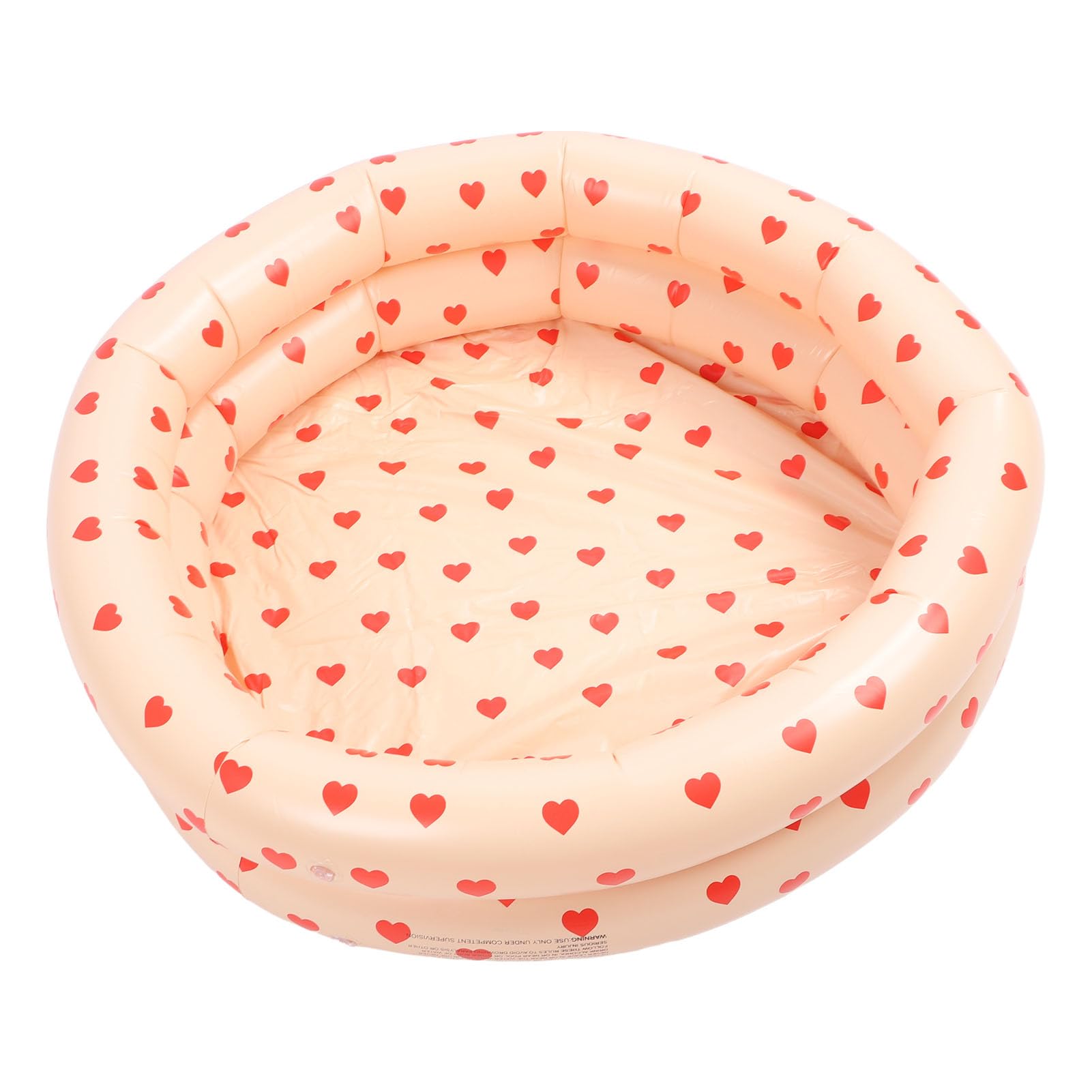 HELEVIA Round Inflatable Baby Swimming Pool, Super Soft Inflatable Floor PVC Thicken Kids Paddling Pool with Protective Barrier for Indoor Outdoor Bathroom Beach Play