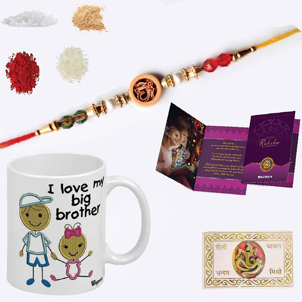 Wagwan I Love My Big Brother Printed Happy Birthday Gift for Brother, Gifts for Brother, Gift for Friend Gifts for Best Friends MG20422 Ceramic Mug (350 ml)