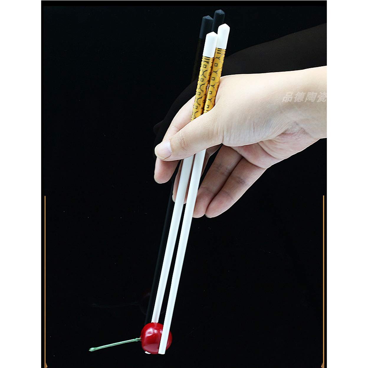Bacchette Cinesi in Porcellana, 10 Paia di Bacchette Giapponesi, Bacchette per Sushi, Bacchette Lunghe, Bacchette di Protezione Ambientale per Piatti asiatici riutilizzab