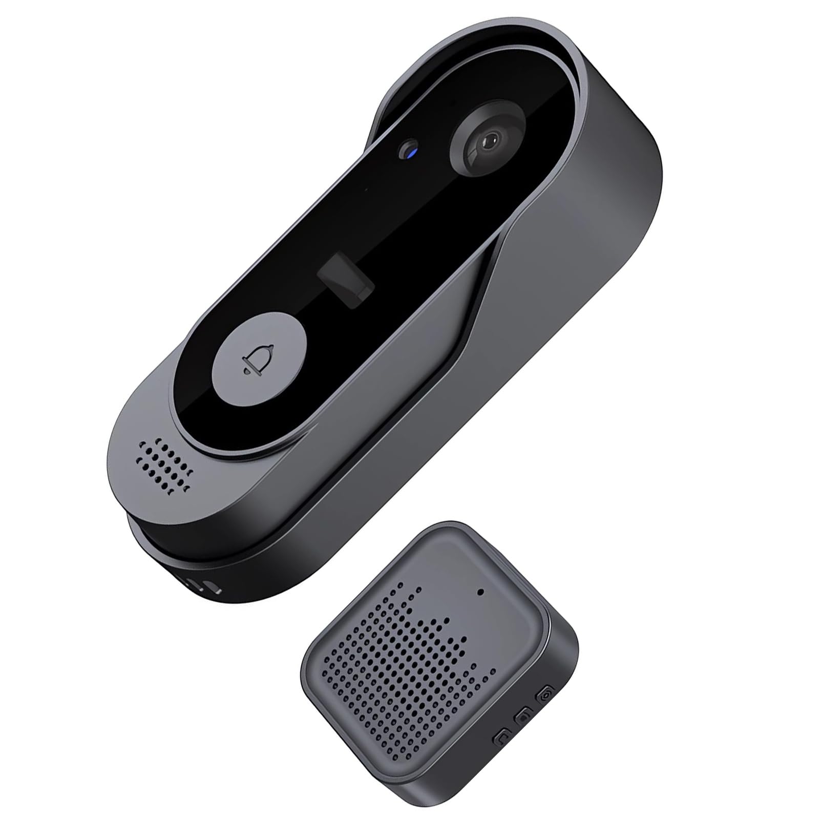 Timbre con Video Inteligente con Vista Nocturna por Infrarrojos, Sensor PIR Incorporado, Almacenamiento en la Nube Gratuito, se Pueden Guardar imágenes, Compatible con Tarjeta