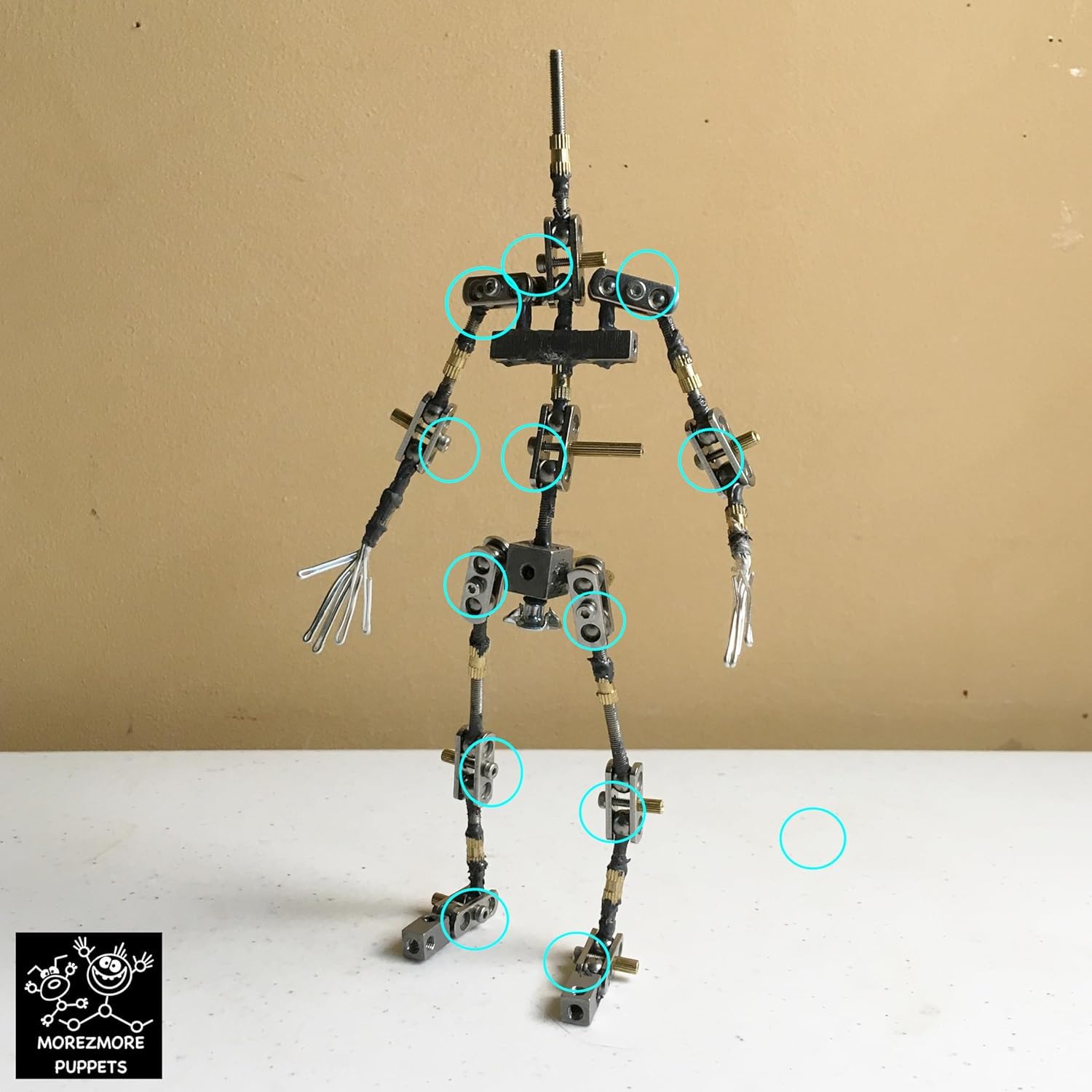 M00292-50 MOREZMORE 50pc Joint Middle Screws M2 Hex Deep Socket Screws M2x16mm M2 16 mm for Ball and Socket Stop Motion Puppet Armature Humanly Posable Armature Parts HPA FSB