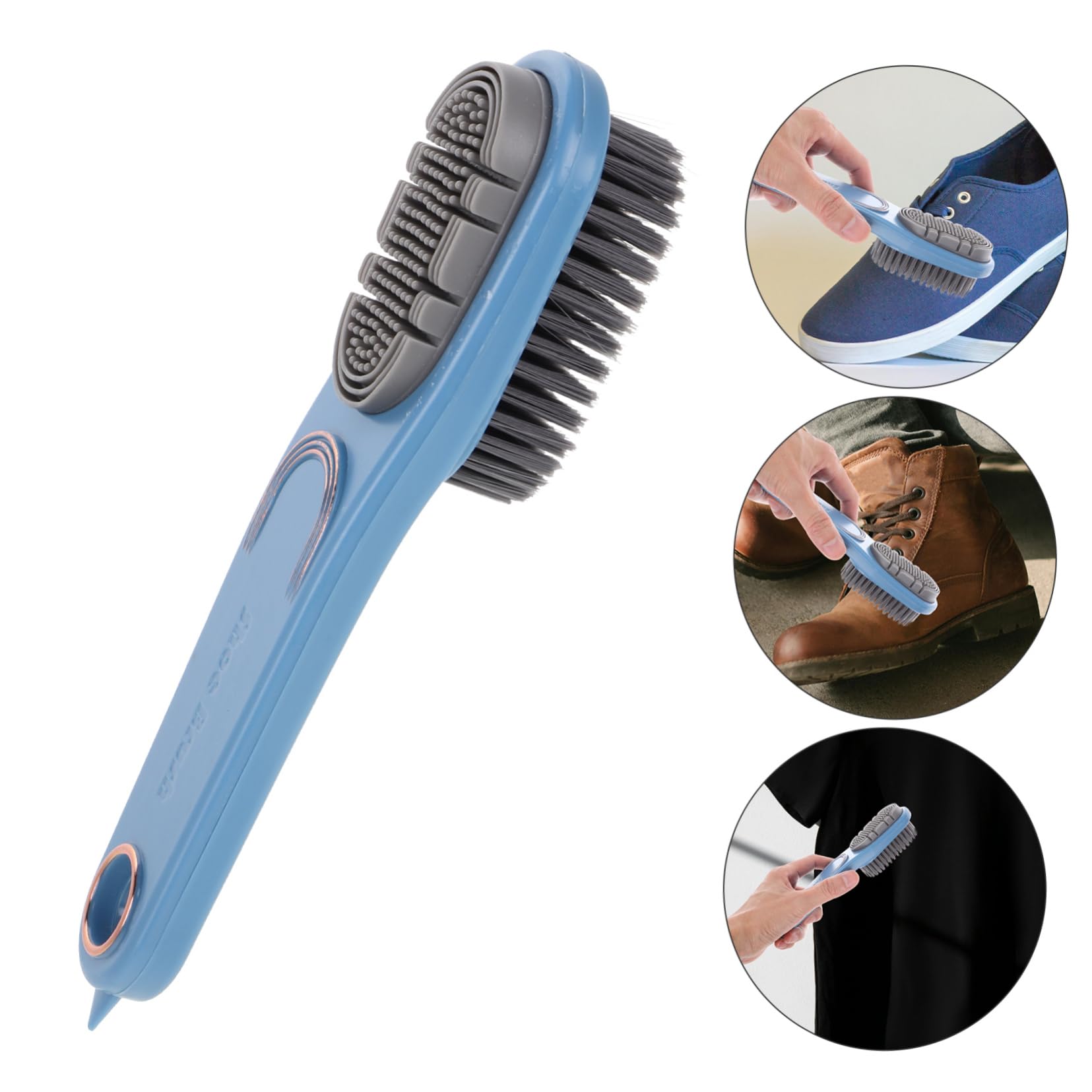 5 Stück Shoe Cleaning Brush Seitige Lederpflegebürste für Schuhe Handtaschen Mäntel Polstermöbel Sanfte Haarverlust Vielseitiges Reinigungswerkzeug für Kleidung Möbel