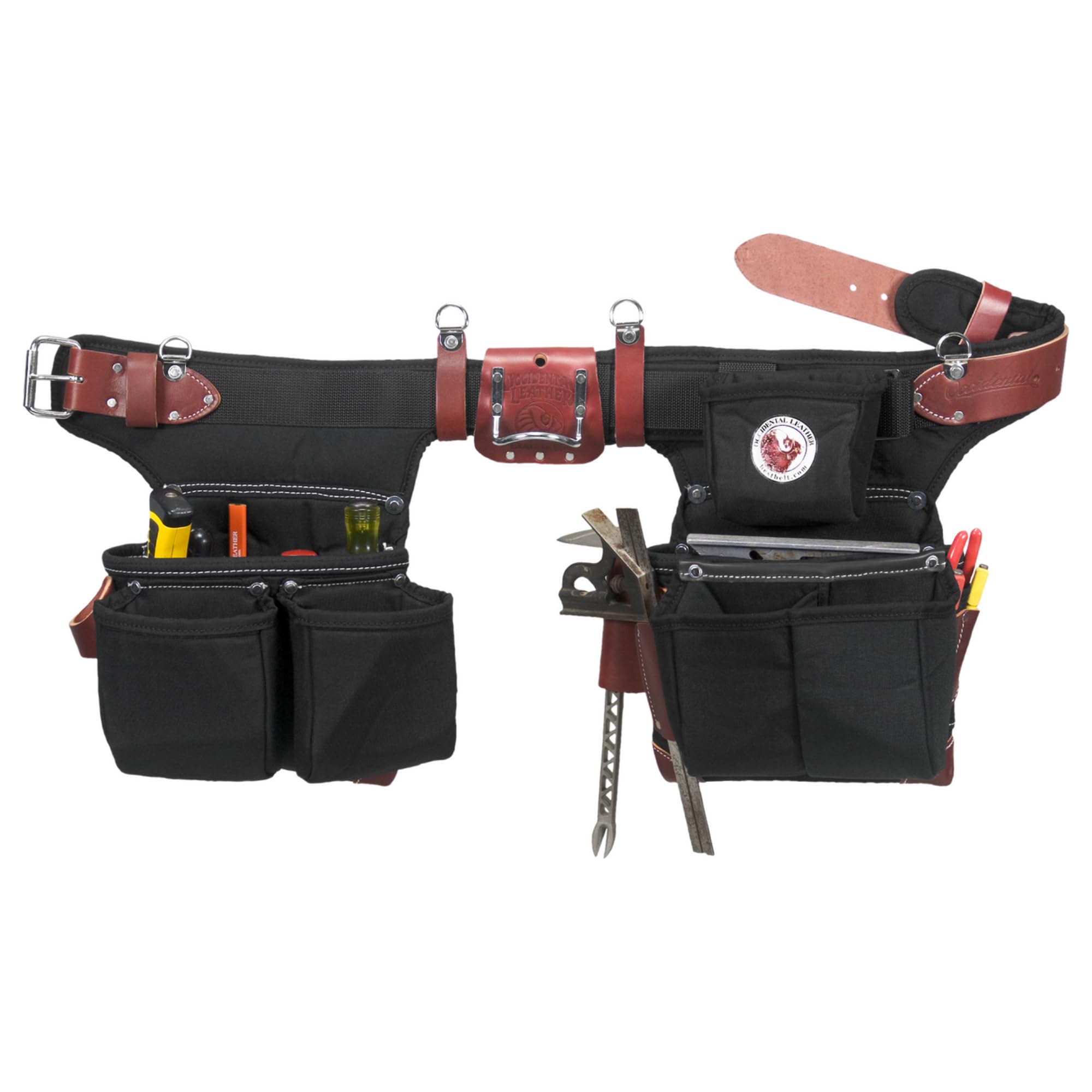 Occidental Leather Adjust-to-Fit OxyLight Framer - Left Hand - 21 Pockets & Tool Holders - Made in USA