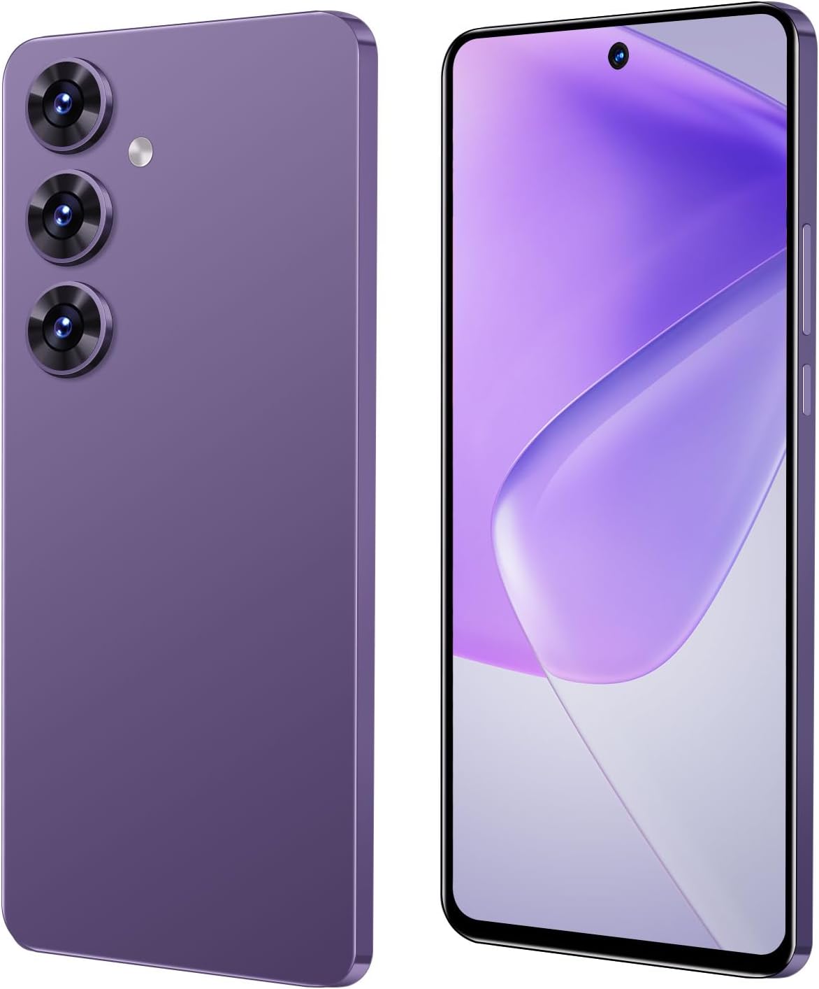 Unlocked Android Phone 2G+64G, 6.56inch HD Display, 3G Network Cellphone, Dual SIM Dual Standby, Android 8.1 Smartphone, 2MP +16MP Cameras, 3200mAh Battery, 64G Mobilephone with case (purple, 24)