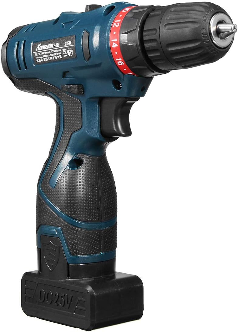 Taladro Percutor Inalámbrico Wnew 25V 2 Velocidades con LED