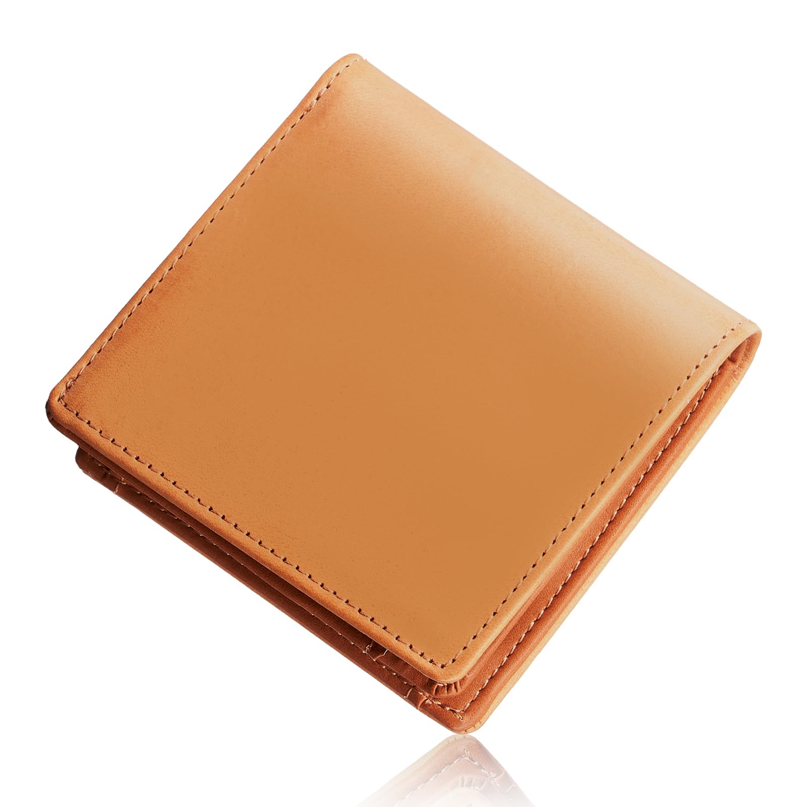 【63%OFF】【1,480円】 GLEVIO イタリアンレザー シリアルナンバー付き品質保証 一流の財布職人が作る 本革 二つ折り財布 ギフトBOX入り
