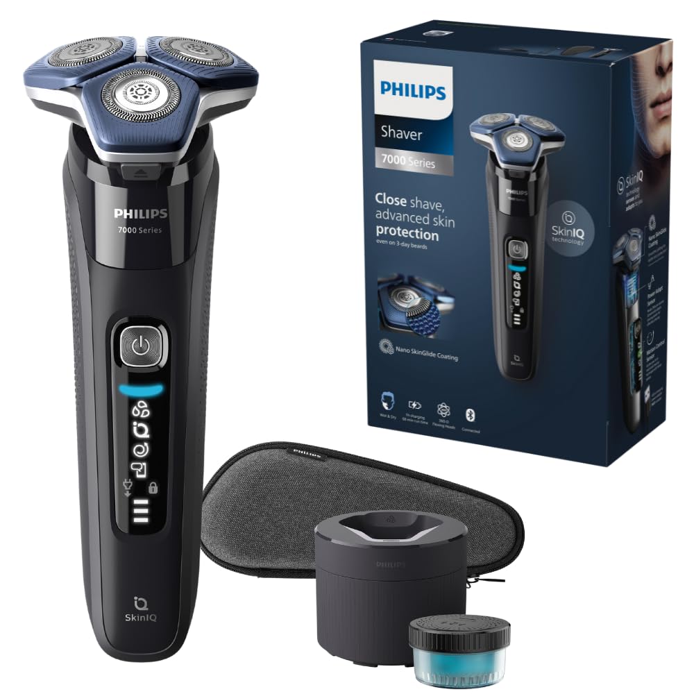 Philips Shaver Series 7000 Electric Shaver with Quick Clean Pod +
