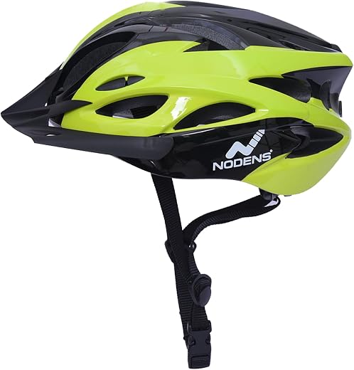 Nodens Cycle Helmet for Cycling Helmet for Men Helmet (Black/Yellow, L)