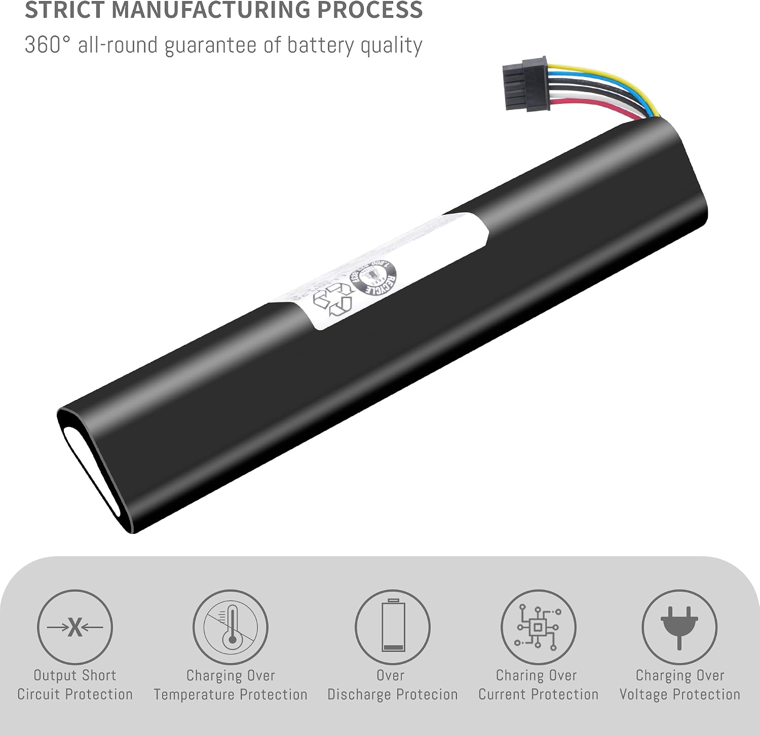 4200Mah Battery Compatible for Neato D7 D6 D5 205-0011 205-0013 D4, D3 D3+ D301 D303 D4 D5 D5+ D502 D503 D6 D7 D701 D702 D703 D705 Vacuum Cleaners Part Number 205-0028 945-0225 945-0266 Upgrade 61WH