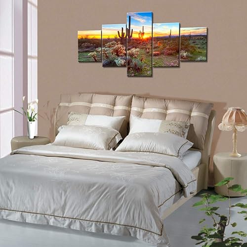 Vista 19 de Paisaje de 5 piezas pintura sobre lienzo